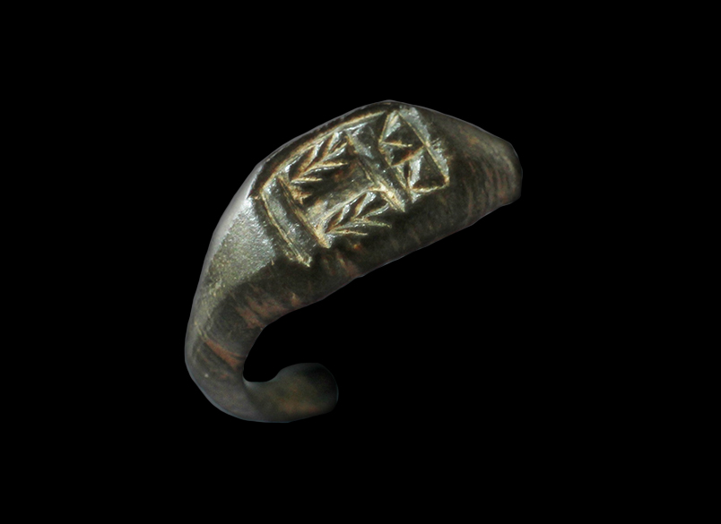 Ring Seal Partifact, Bronze 17th Century
